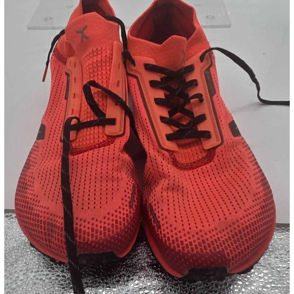 Flux Adapt Trail Runner Mens 12.5 Coral Red Earth-Link Zero Drop Barefoot Shoes